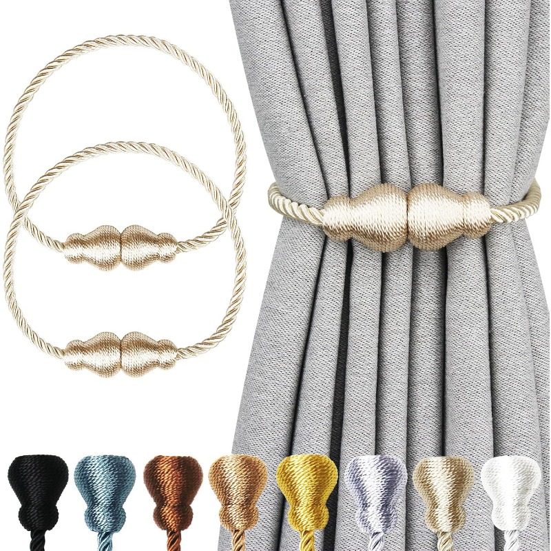 Xt Home Textiles - 2 шт. магнитные подхваты для штор,