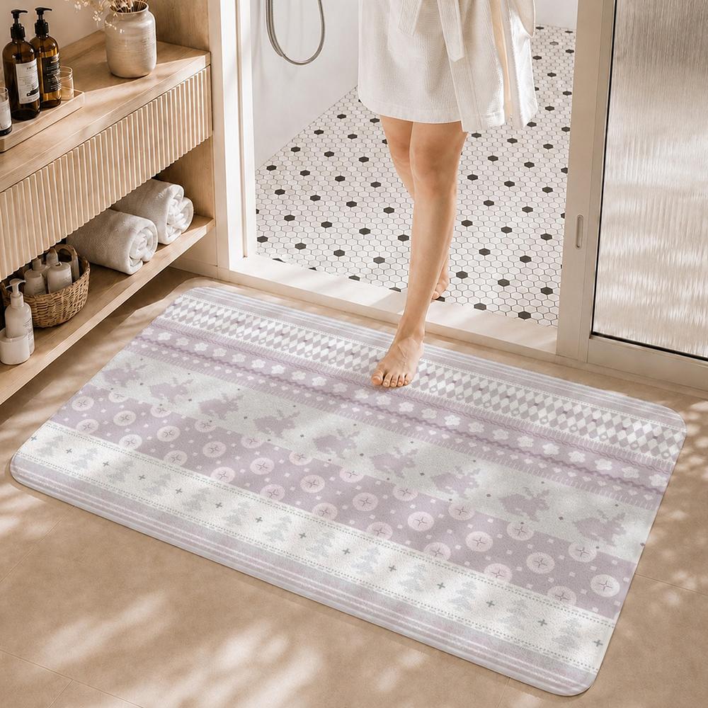 Home Textiles Fair - Зимний милый коврик в стиле Фэр-Айл,