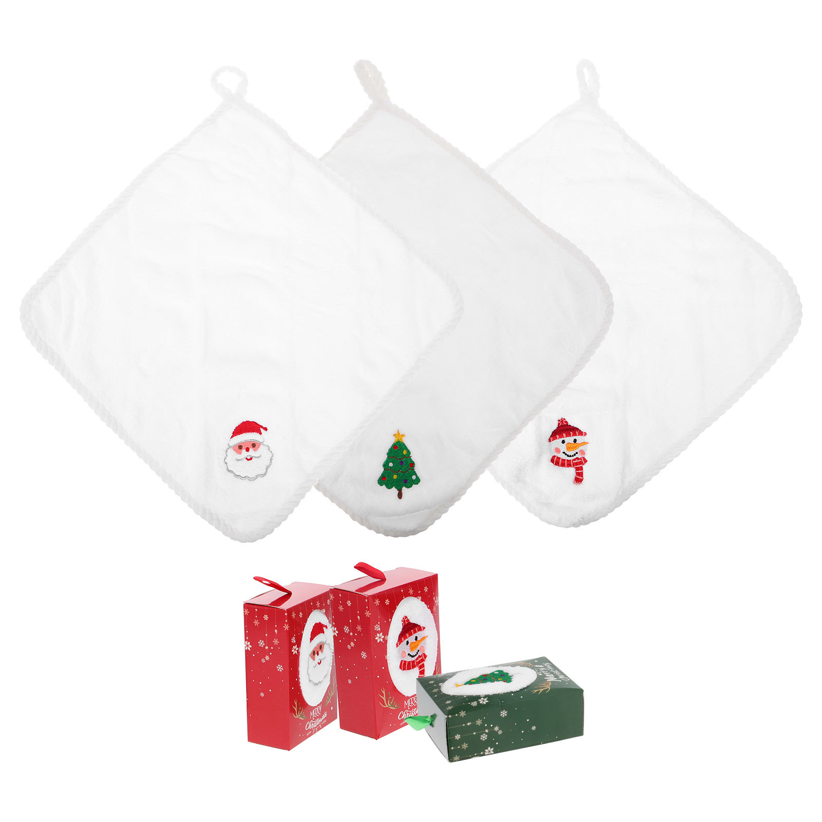 Набор из 3 рождественских поло – обзор и цена Home Textiles Towel Set